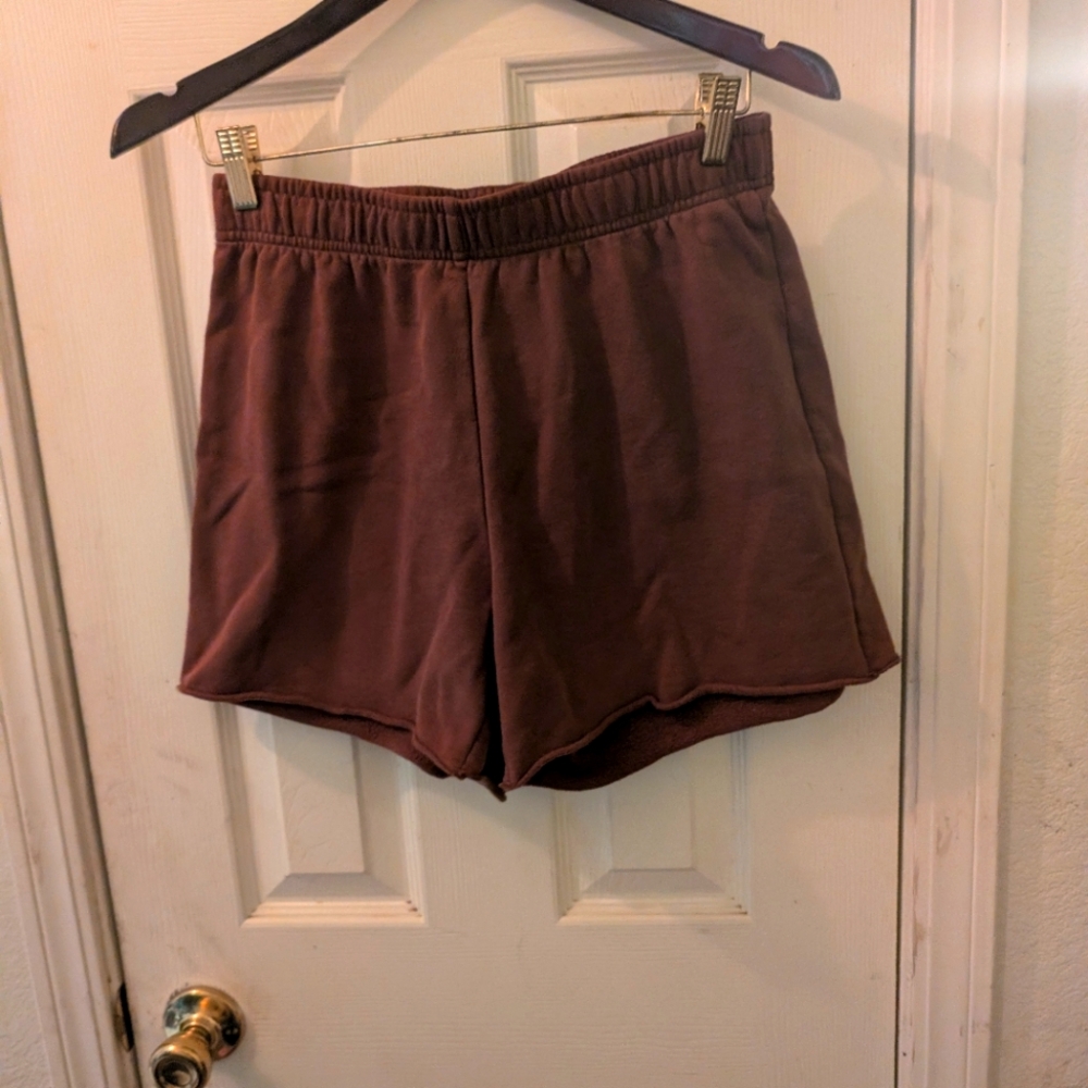 PacSun Women's Brown Drawstring Sweat Shorts